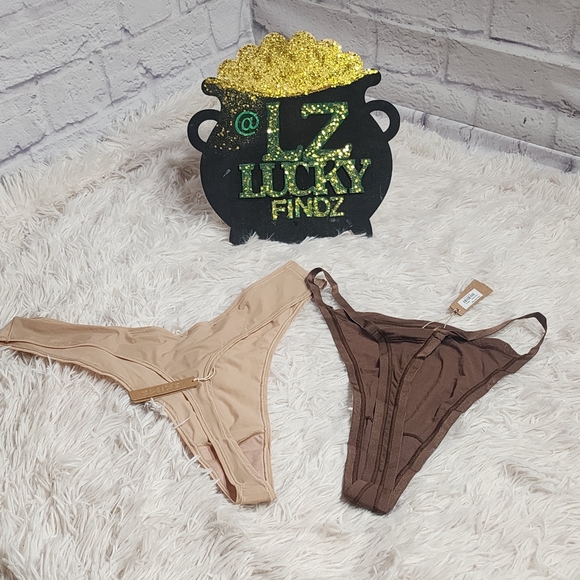 2pcs Skims SUMMER MESH STRING Thong & JELLY SHEER DIPPED THONG/3X/NWT - Picture 4 of 13